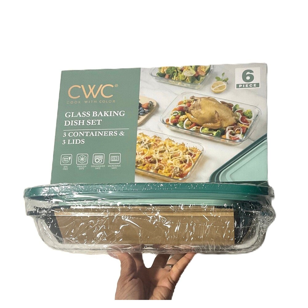 CWC Cook with Color Glass Baking Dish Set (6 Piece) - Picture 2 of 4
